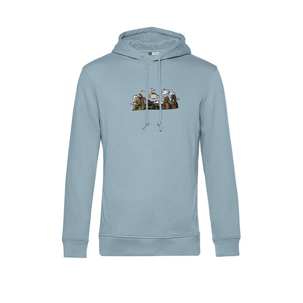 Temple Bison Flying Organic Hoodie or Sweater