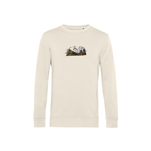 Temple Bison Flying Organic Hoodie or Sweater