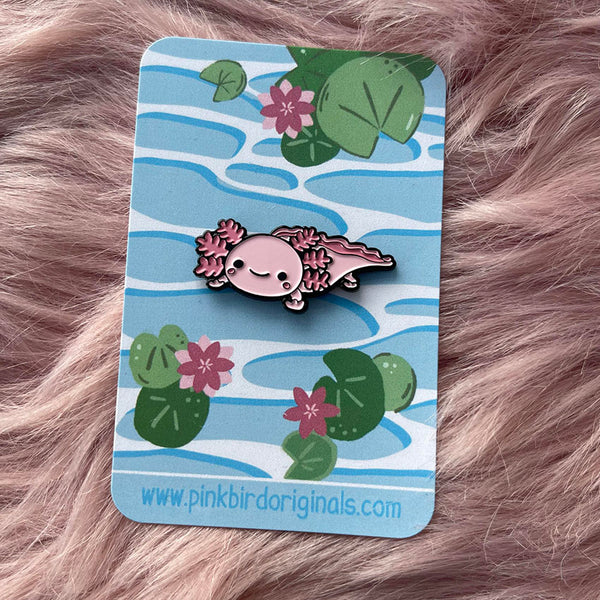 Small Axolotl Enamel Pin