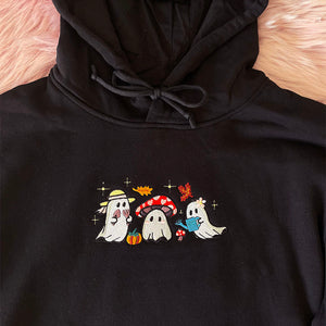 Gardening Ghouls Seasonal Autumn Ghost Hoodie