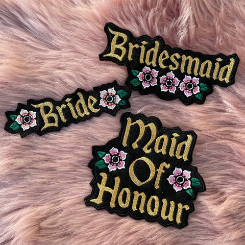 Bridal Party Iron On Patches