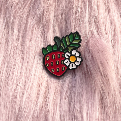 Strawberry Enamel Pin
