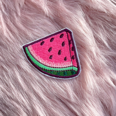 Water Melon Slice Iron On Embroidery Patch