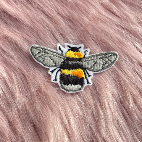 Cute Fat Bumblebee Iron on Embroidery Patch Small Bee