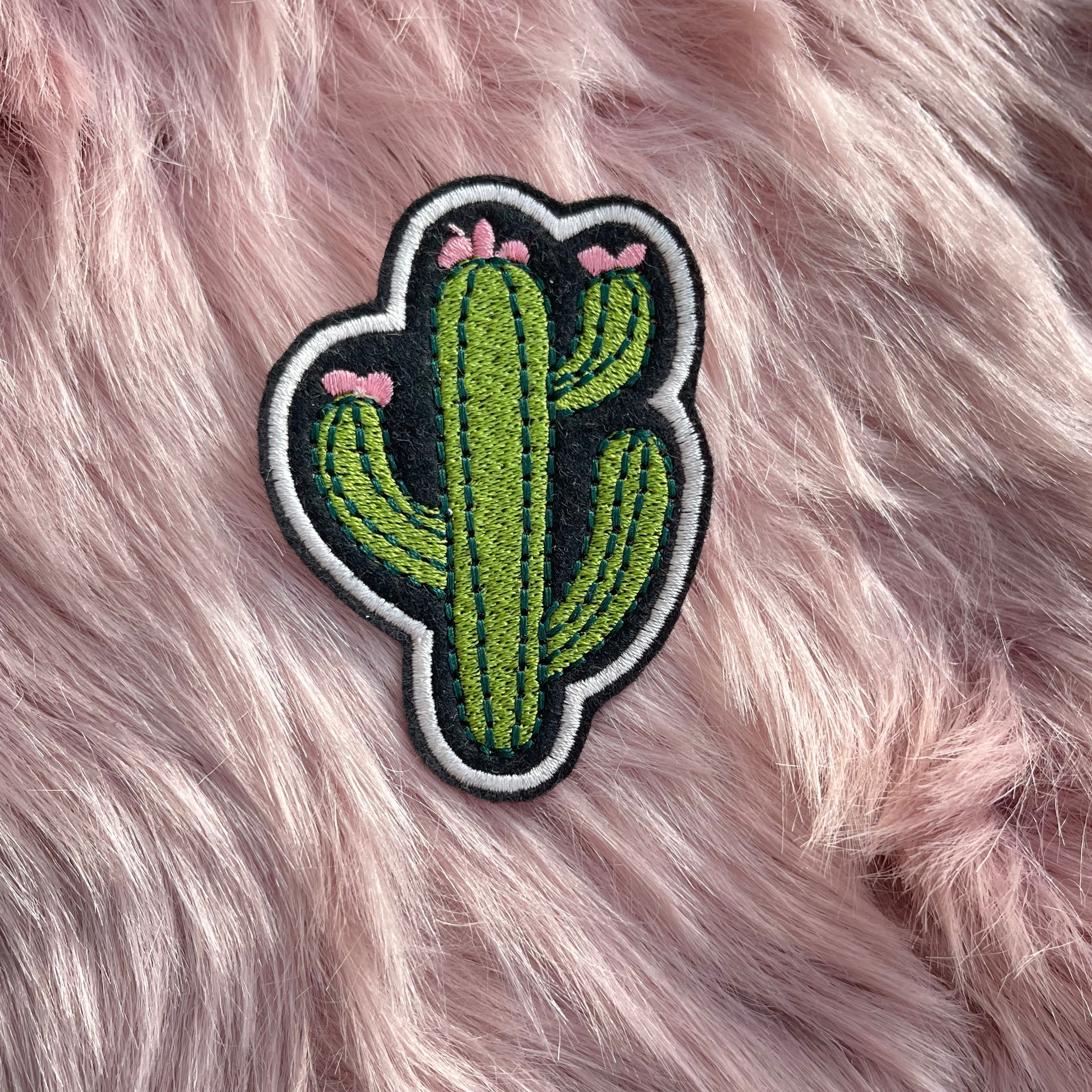 Cute Cactus Embroidery Iron On Embroidered Patch