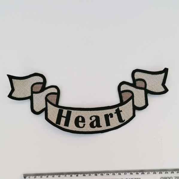 Graceless Heart Florence and the Machine Inspired Large Back Embroidery Floral Iron on Embroidered Patches Heart Poppy