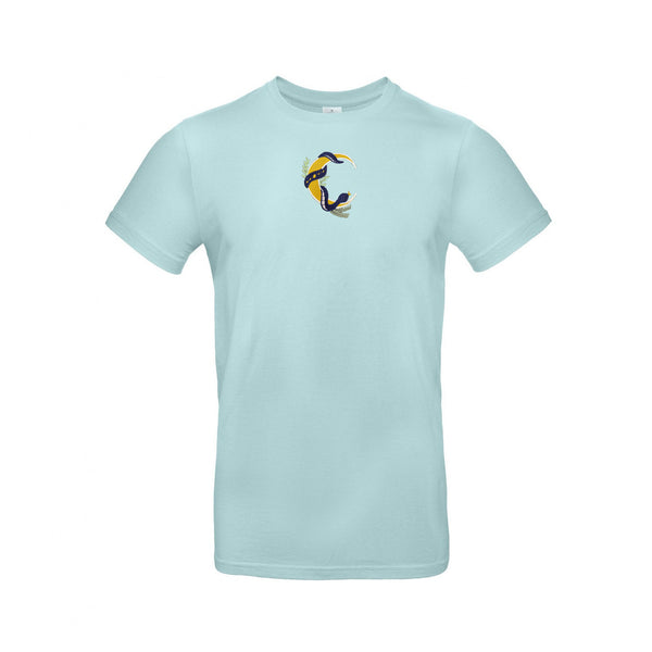 Navy Moon Snake T Shirt