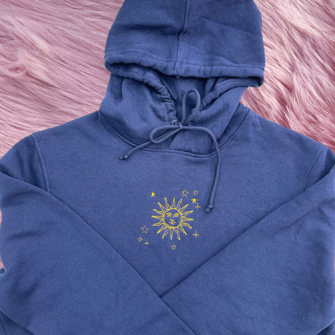 Celestial Sun Organic Embroidered Hoodie