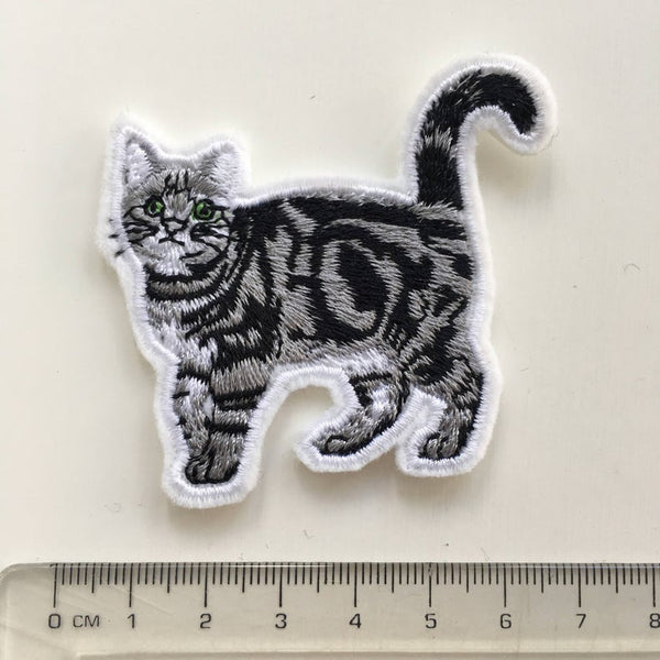 Cute Iron On Embroidered Cat Patches